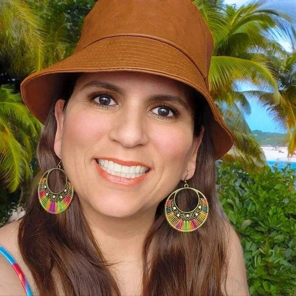 🆕️Handcrafted Boho Chic Style Colorful Summer Colorful Trendy Fashion Earrings - Picture 1 of 10
